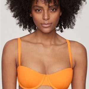 CUUP NWT 2 Piece Bikini in Nectar orange, top sz 6 (34c), bottom sz 4 (large)